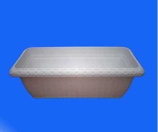 Ảnh của Chậu thông minh trắng có hoa văn (Nhỡ)