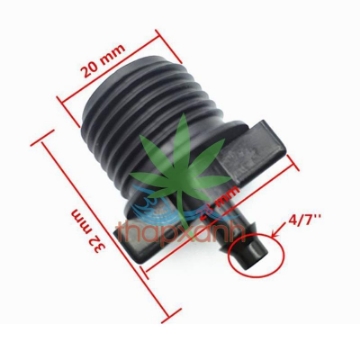 Ảnh của Khởi thủy ren 1/2" 20-21 ra gân 4/7 KT47.21, Côn thu 21 sang dây PE LDPE PVC 4/7 6 mm