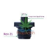 图片 Khởi thủy Ren 1/2" 20-21 Ra trơn trong 6 mm KT60A.21, Côn thu ống LDPE PE PVC 21-6 mm