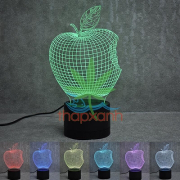 Ảnh của Đèn ngủ, đèn trang trí Led 3D Quả táo Oppo 7 màu