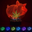 Ảnh của Đèn ngủ, đèn trang trí Led 3D, Đèn ngủ 7 màu