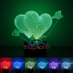 Ảnh của Đèn ngủ, đèn trang trí Led 3D, Đèn ngủ 7 màu