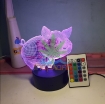 Ảnh của Đèn ngủ, Đèn trang trí Led 3D, Đèn ngủ 16 màu mini có điều khiển