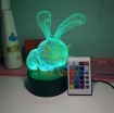 Ảnh của Đèn ngủ, Đèn trang trí Led 3D, Đèn ngủ 16 màu mini có điều khiển