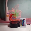 Ảnh của Đèn ngủ, Đèn trang trí Led 3D, Đèn ngủ 16 màu mini có điều khiển