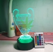 Ảnh của Đèn ngủ, Đèn trang trí Led 3D, Đèn ngủ 16 màu mini có điều khiển