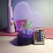 Ảnh của Đèn ngủ, Đèn trang trí Led 3D, Đèn ngủ 16 màu mini có điều khiển