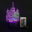 Ảnh của Đèn ngủ, Đèn trang trí Led 3D, Đèn ngủ 16 màu mini có điều khiển
