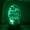 Ảnh của Đèn ngủ, đèn trang trí Led 3D, đèn thư pháp 7 màu