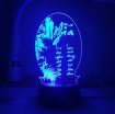 Ảnh của Đèn ngủ, đèn trang trí Led 3D, đèn thư pháp 7 màu