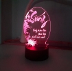 Ảnh của Đèn ngủ, đèn trang trí Led 3D, đèn thư pháp 7 màu