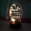 Ảnh của Đèn ngủ, đèn trang trí Led 3D thư pháp