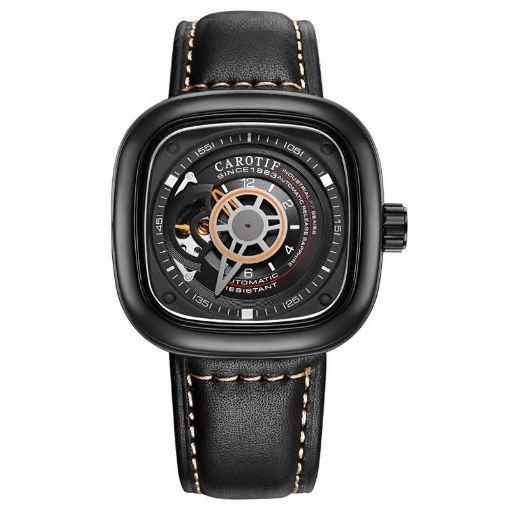 图片 Đồng hồ Nam Carotif F-1003, Style SevenFriday, Đồng hồ cơ sang trọng, Đồng hồ lộ máy