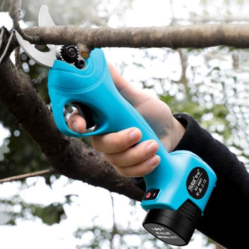 图片 Kéo điện cắt tỉa cành cây SUCA SC-8601, Kìm điện tỉa cây 400w, Kéo điện pin Lithium, Cỡ 25mm