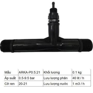 Ảnh của Thiết bị châm phân Venturi 21mm (1/2 inch)