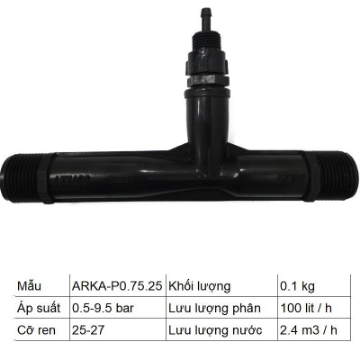 Ảnh của Thiết bị châm phân Venturi 27mm (3/4 inch)