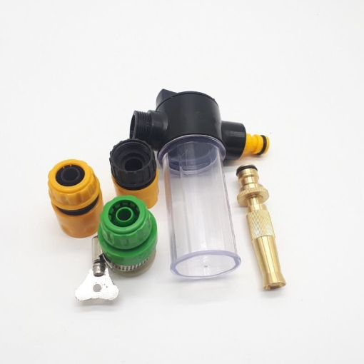 รูปภาพของ Bộ vòi xịt nước tưới cây, Rửa xe BTD-5203 vòi đồng VOI-6 kèm bình xà phòng