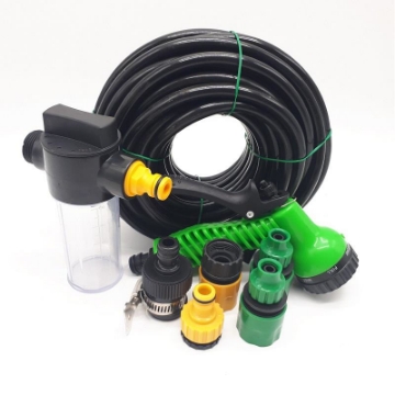 รูปภาพของ Bộ vòi xịt nước tưới cây, Rửa xe BTN-7201, Vòi 7 in  1 kèm bình xà phòng + 15m dây