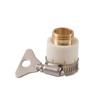 Ảnh của Đầu nối nhanh 16 có đai siết bằng Đồng, Khớp nối nhanh từ vòi nước, Đai siết cổ dê vòi nước, Đai nối vòi nước