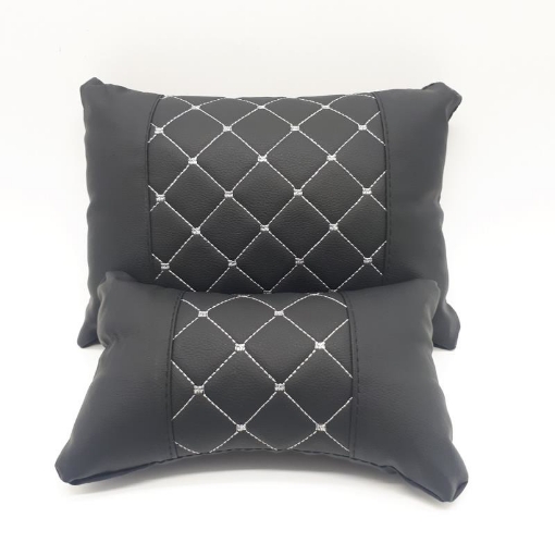 รูปภาพของ Gối tựa lưng gáy ghế xe G00, Bộ 2 gối : Gáy + Lưng cho ô tô, xe hơi