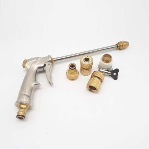 图片 Bộ phụ kiện tưới cây, Rửa xe 5 món đồng TAD-5132, Bộ vòi tưới cây bằng đồng VOI-17