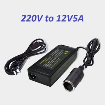 Ảnh của Bộ đổi nguồn ô tô từ 220v sang 12v5A 60W tẩu sạc AZU-N60, Bộ chuyển nguồn xe hơi sang tẩu sạc
