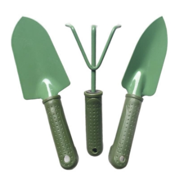 Ảnh của Bộ dụng cụ làm vườn 3 món thép xanh TXE-3SO, Bộ xẻng 3 món sơn tĩnh điện, Dụng cụ 3 trong 1