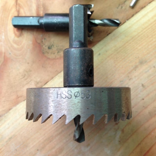 รูปภาพของ Mũi khoét thép gió HSS Φ53 (Đường kính 53mm)