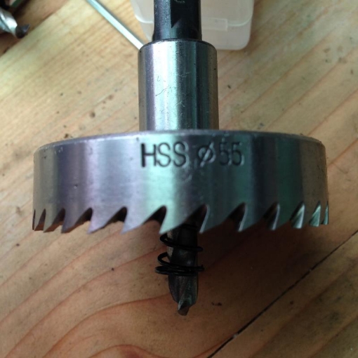 Gambar Mũi khoét thép gió HSS Φ55 (Đường kính 55mm)