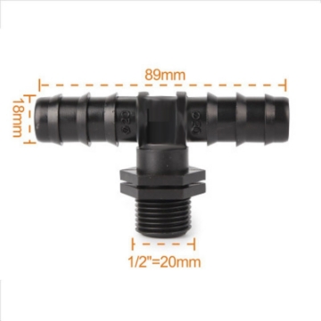 Ảnh của Khởi thủy Tê T chia 3  KTT-12.20, Đầu vào ren 1/2" 20-21 mm Ra 2 đầu 20 mm