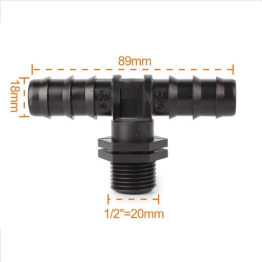 Picture of Khởi thủy Tê T chia 3  KTT-12.20, Đầu vào ren 1/2" 20-21 mm Ra 2 đầu 20 mm