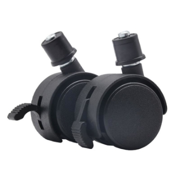 Ảnh của Bánh xe 45 mm mũ 19 mm, Bánh xe lắp giá kệ trồng rau, Bánh xe lắp T nhựa 19