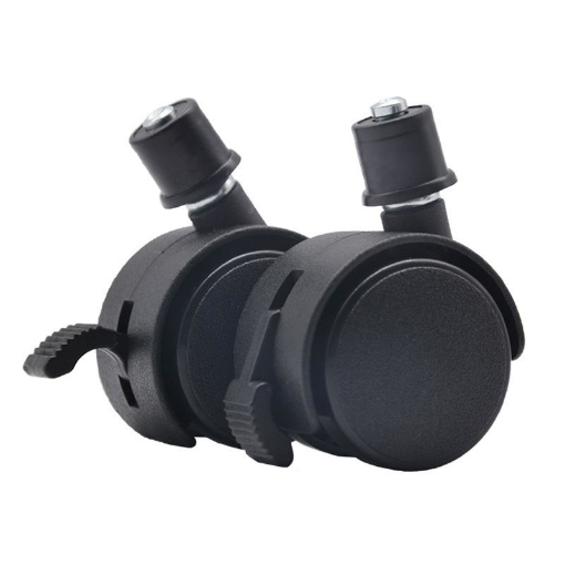 Ảnh của Bánh xe 45 mm mũ 19 mm, Bánh xe lắp giá kệ trồng rau, Bánh xe lắp T nhựa 19