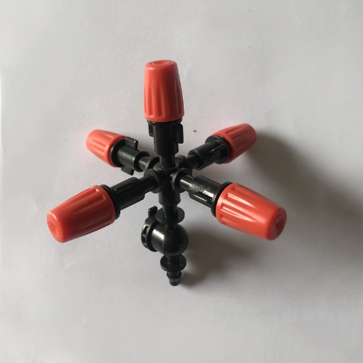 Gambar Bộ 5 đầu tưới Phun sương 50Lit/h + Chặn áp, Khởi thủy 4/7