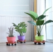 Ảnh của Giá để chậu hoa bằng nhựa TDN-30 cm, Kệ để chậu cây cảnh 4 bánh, Đế chậu cây có bánh xe lăn