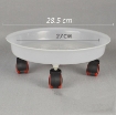 Picture of Giá để chậu hoa bằng nhựa TDT-29 cm, Kệ để chậu cây cảnh 4 bánh trong suốt, Đế chậu cây có bánh xe lăn