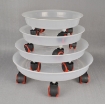 Picture of Giá để chậu hoa bằng nhựa TDT-29 cm, Kệ để chậu cây cảnh 4 bánh trong suốt, Đế chậu cây có bánh xe lăn