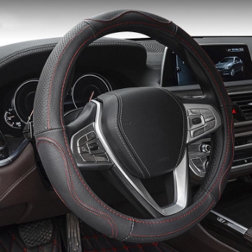 Ảnh của Bọc vô lăng ô tô BV00, Bọc da tay lái xe hơi cao cấp, Bọc vô lăng xe 4-7 chỗ, Size M 38cm