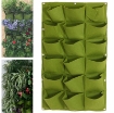 Ảnh của Túi trồng cây treo tường 18 lỗ, Túi làm vườn tường trang trí, Túi trồng hoa, rau, cây cảnh