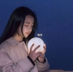 图片 Đèn ngủ mặt trăng ML3D-0803, Đèn mặt trăng 3 màu 8cm,  Đèn trang trí Moon Light 3D