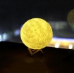 图片 Đèn ngủ mặt trăng ML3D-0803, Đèn mặt trăng 3 màu 8cm,  Đèn trang trí Moon Light 3D