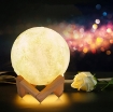 图片 Đèn ngủ mặt trăng ML3D-2007, Đèn mặt trăng 7 màu 20cm,  Đèn trang trí Moon Light 3D