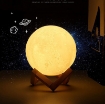 图片 Đèn ngủ mặt trăng ML3D-2007, Đèn mặt trăng 7 màu 20cm,  Đèn trang trí Moon Light 3D