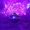 图片 Đèn ngủ xoay tròn chiếu Trăng Sao 3D MS-03, Đèn trang trí cho bé, Đèn phòng ngủ gia đình tự xoay