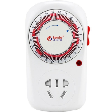Ảnh của Ổ cắm điện hẹn giờ cơ Kerde TW-E05, 15 phút, Công tắc hẹn giờ tự động 15 phút, Ổ cắm cơ học