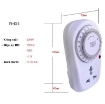 รูปภาพของ Ổ cắm điện hẹn giờ cơ Kerde TW-E05, 15 phút, Công tắc hẹn giờ tự động 15 phút, Ổ cắm cơ học