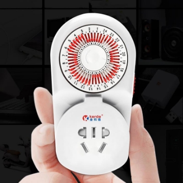 Ảnh của Ổ cắm điện hẹn giờ cơ Kerde TW-260, 30 phút, Công tắc hẹn giờ tự động 30 phút, Ổ cắm cơ học