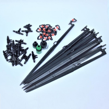 Ảnh của Bộ Kit 16 Que cắm tưới xoay đầy đủ dây, phụ kiện, TX-DIY-01, Kit tưới tự lắp DIY Béc Tưới xoay 306 độ