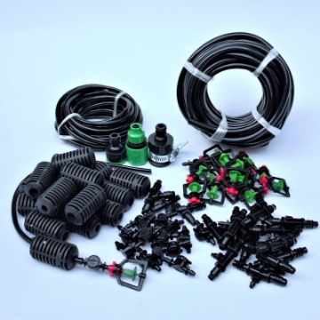 Ảnh của Bộ Kit 16 Dây tưới treo xoay 360° đầy đủ dây, phụ kiện TX-DIY-081, Béc tưới lan, rau hoa tự lắp DIY