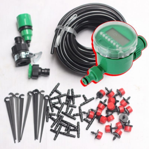 图片 Bộ Kit 16 Đầu tưới 8 tia đầy đủ + Van hẹn giờ FUJIN TX-DIY-035, Bộ tưới cây, rau, hoa DIY tự lắp đặt